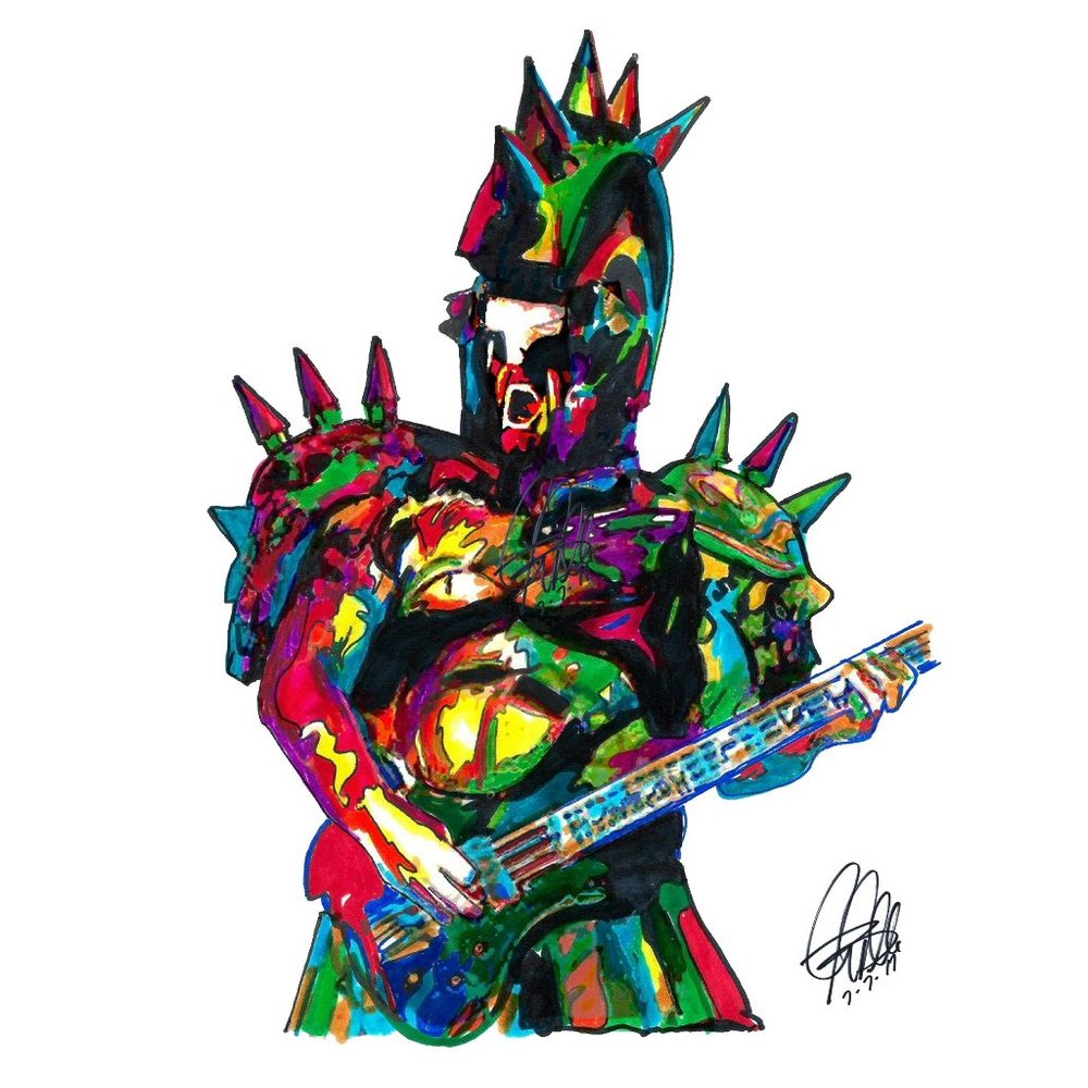 Beefcake the Mighty GWAR Bass Rock Poster 18x24